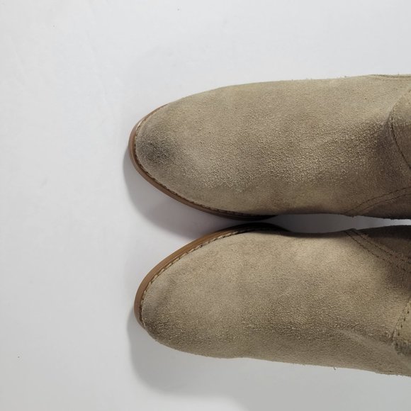 Ralph Lauren Mara Brown Suede Fringe Seamed Ankle Bootie Women's Size 6B - Picture 9 of 12